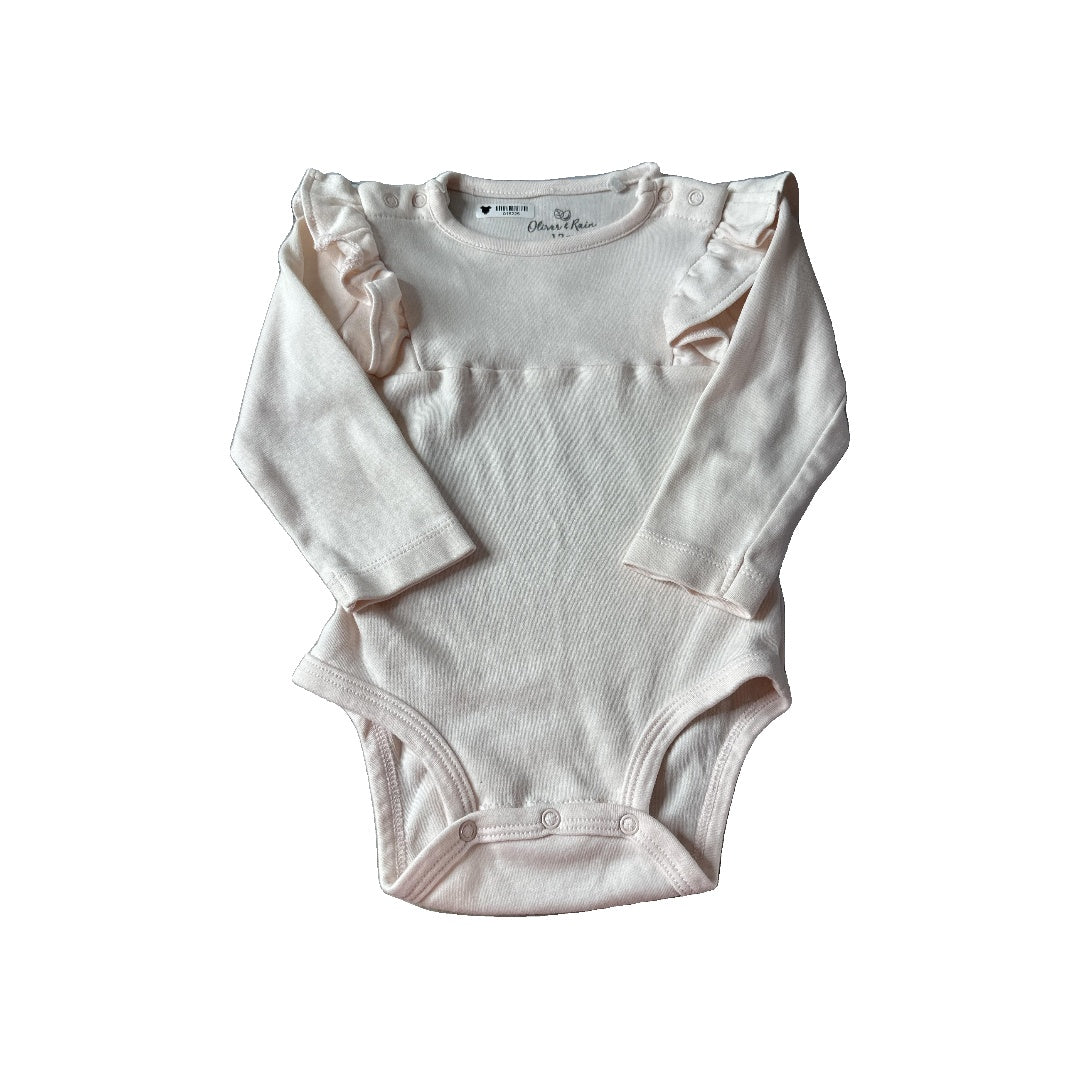 Oliver & Rain Girls pink Onesie Size: 12-18 months pink