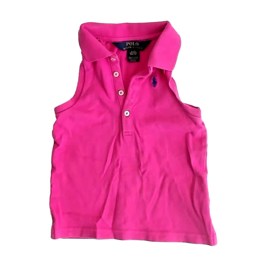 Ralph Lauren Girls Pink Polo Shirt Size: 3T Pink