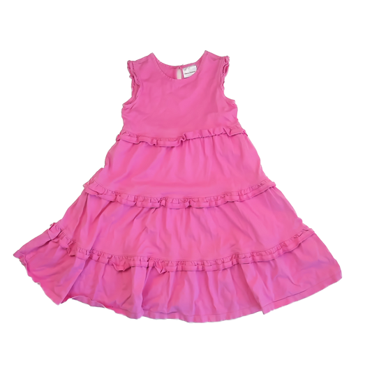 Hanna Andersson Girls Pink Dress Size: 130 (7-8) Pink