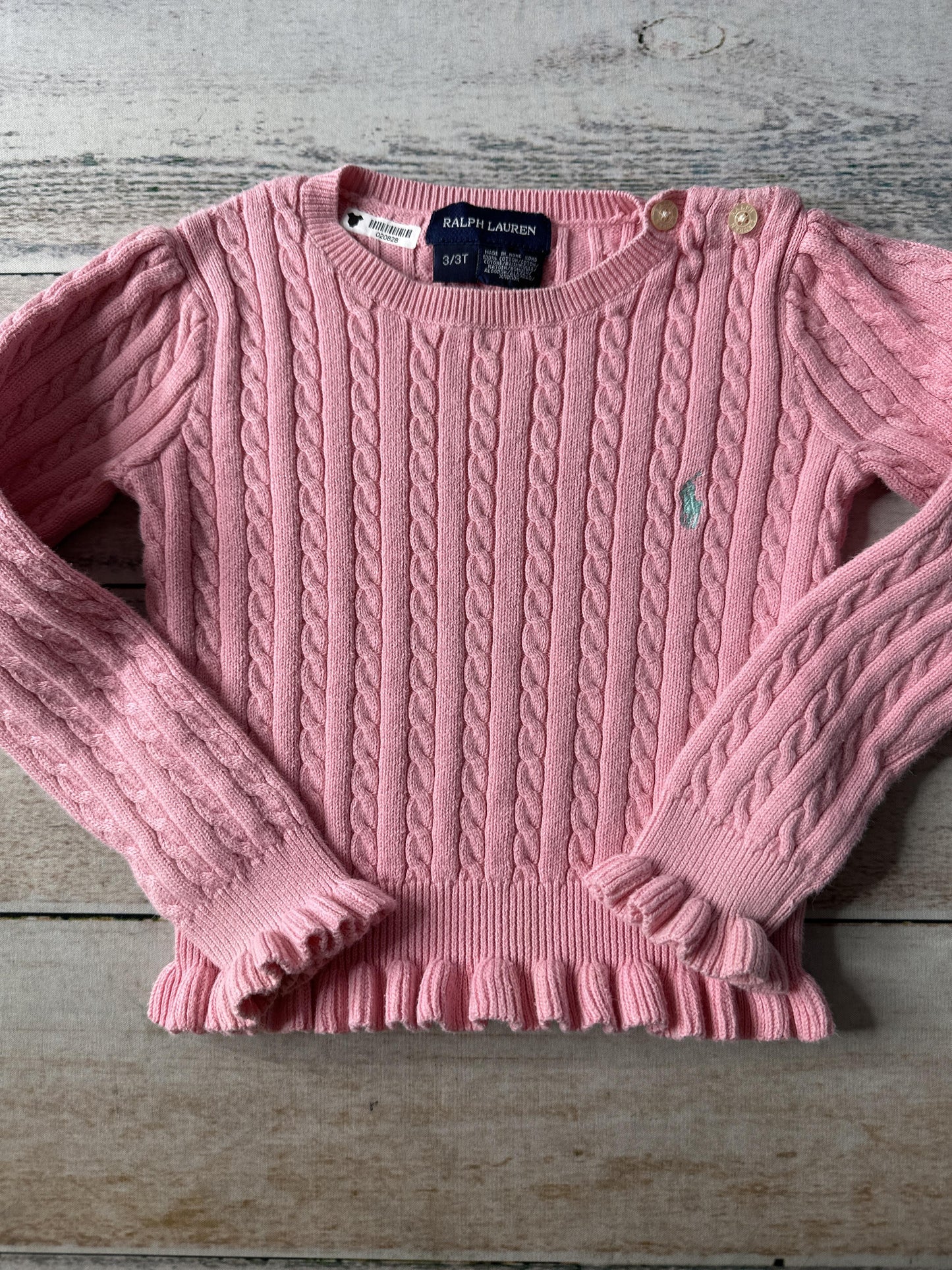 Ralph Lauren Girls pink Sweater Size: 3T pink