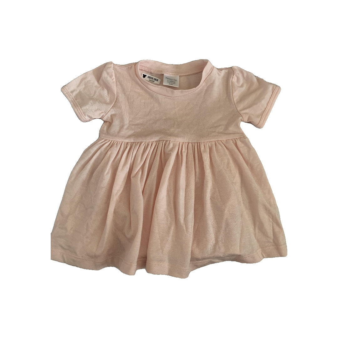 Peasy Girls pink Dress Size: 3-6 months pink
