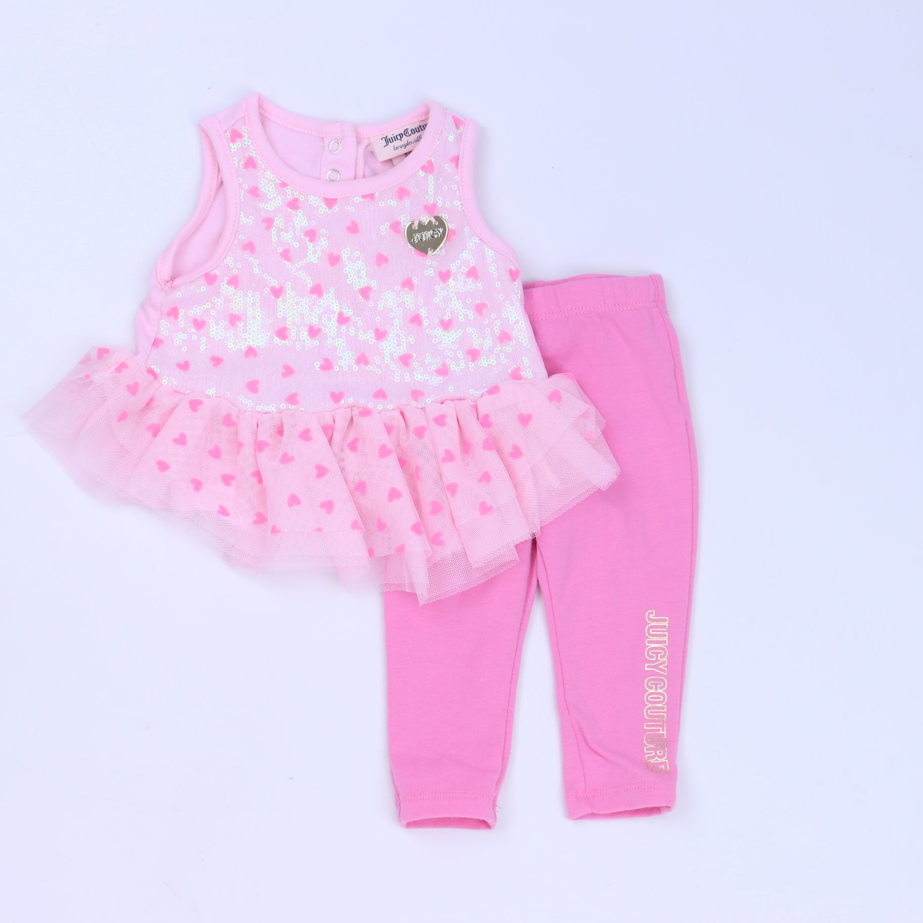 Juicy Couture Girls Pink Apparel Sets Size: 3-6 Months Pink