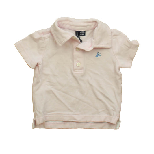 Janie and Jack Boys Pink Polo Shirt Size: 3-6 Months Pink