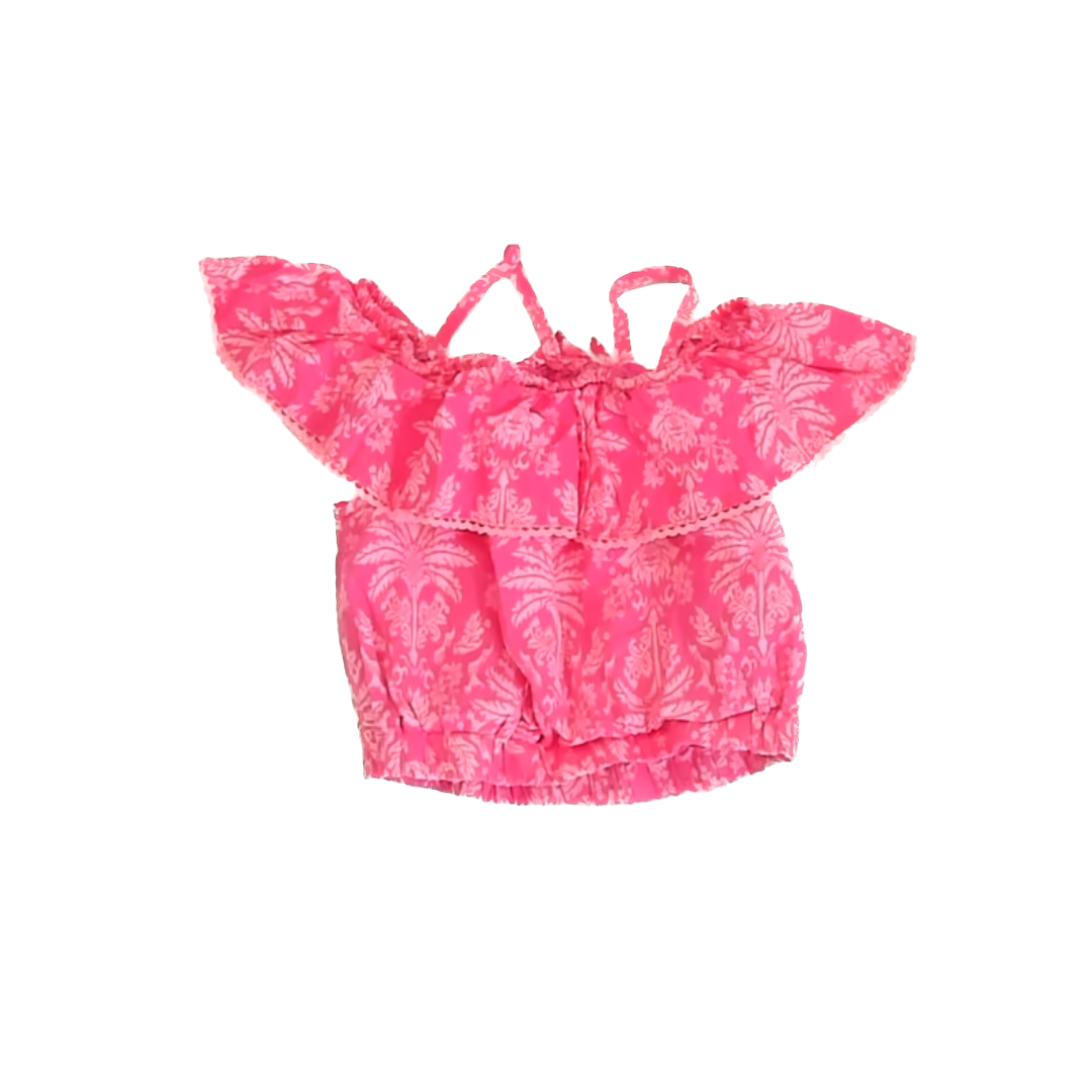 Haute Hippie Girls Pink Tank Top Size: 10-12 Years Pink
