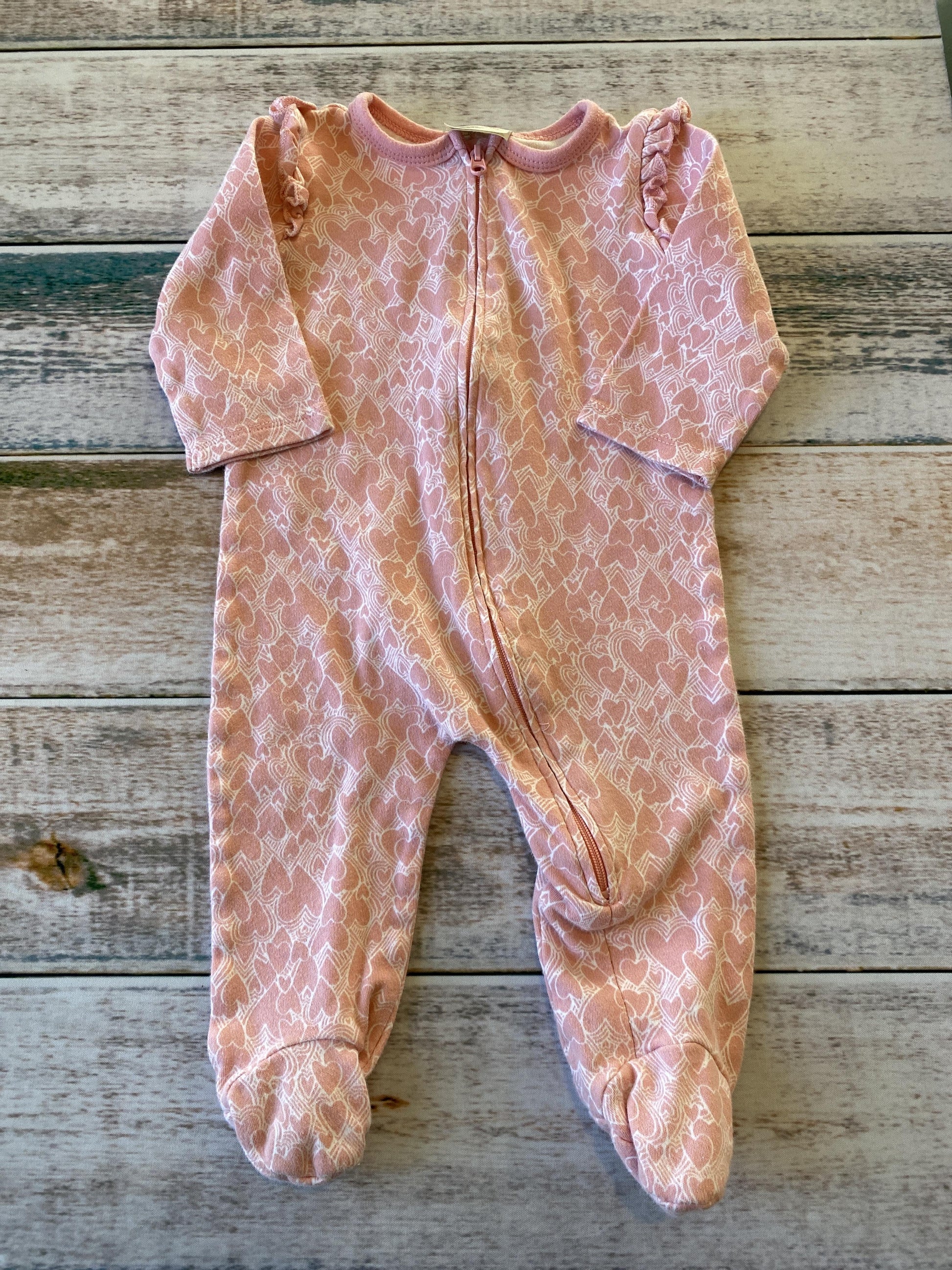 Girls pink Pajamas Size: 3-6 months pink