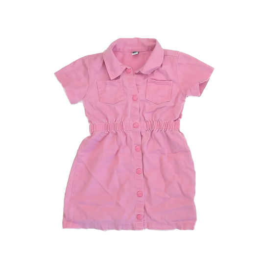 Old Navy Girls Pink Dress Size: 6 Years Pink