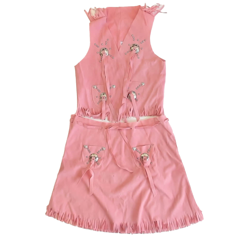 M&F Western Girls Pink Costume Size: 5-6 Years Pink