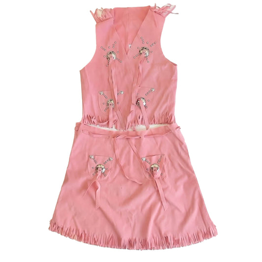 M&F Western Girls Pink Costume Size: 5-6 Years Pink