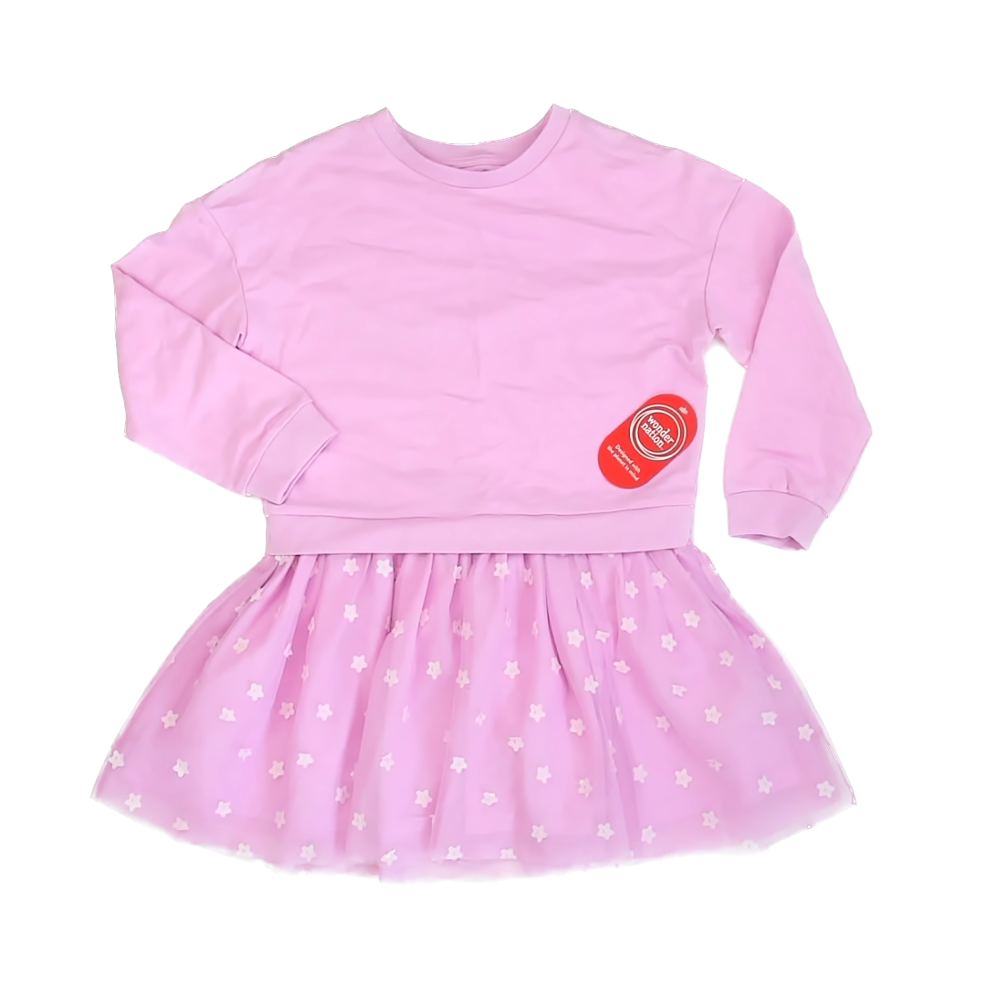 Wonder Nation Girls Pink Dress Size: 7 Years Pink