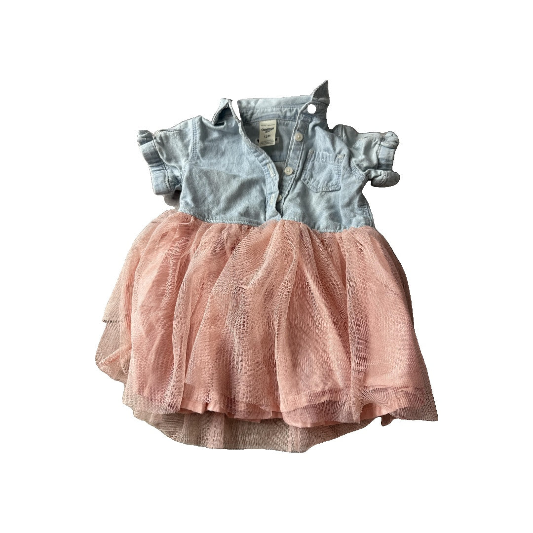 OshKosh Girls pink Dress Size: 12 months pink