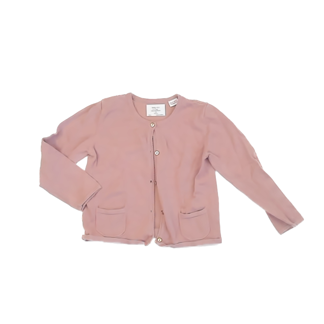 Zara Girls Pink Cardigan Size: 3-4T Pink