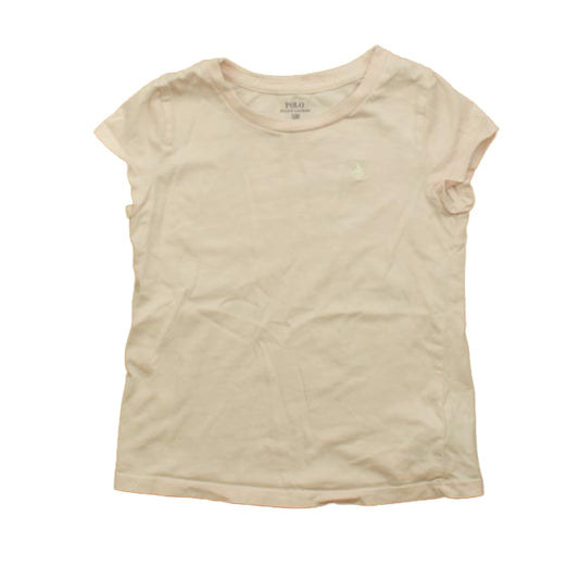 Ralph Lauren Girls Pink T-Shirt Size: 6 Years