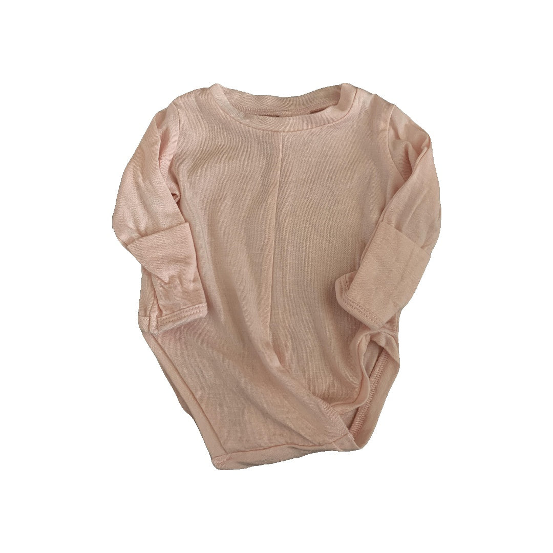 Peasy Girls pink Onesie Size: Newborn pink