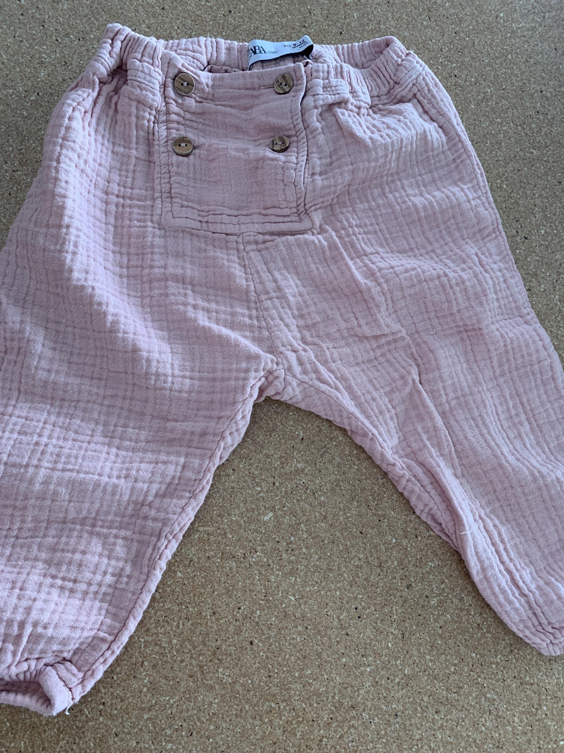 Zara Girls pink Pants Size: 9-12 Months pink