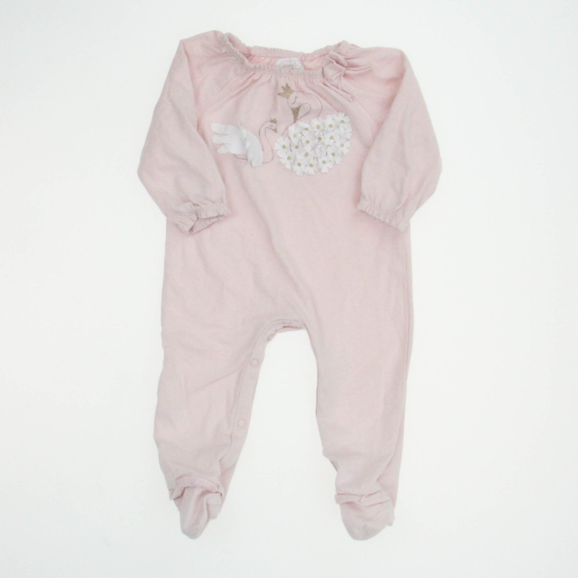 Mudpie Girls Pink Long Sleeve Outfit Size: 3-6 Months Pink
