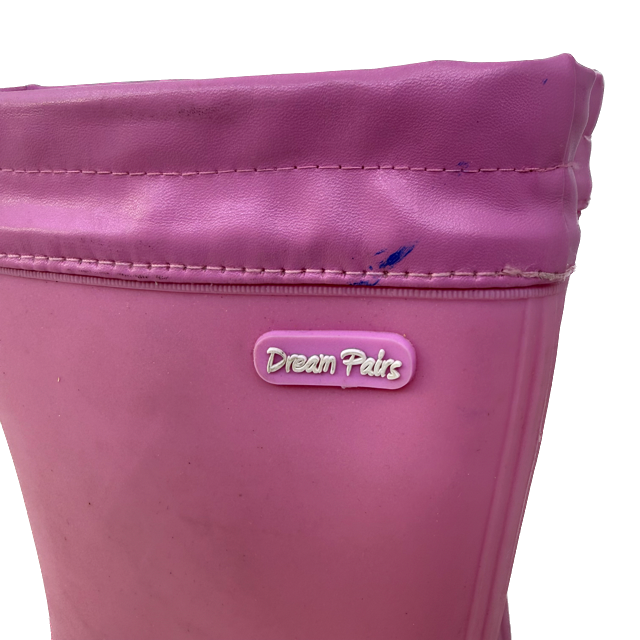 Dream Pairs Girls Pink Rain Boots Size: 13 Toddler Pink