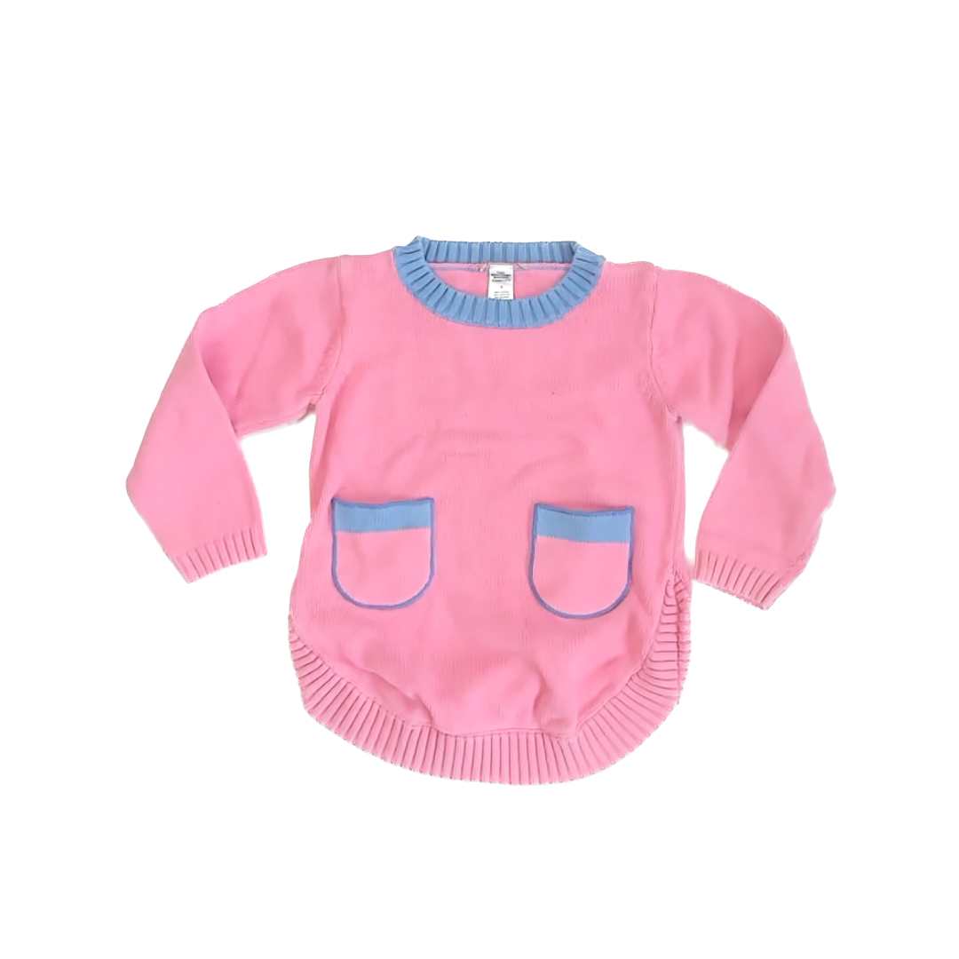 Beaufort Bonnet Co Girls Pink Sweater Size: 6 Years Pink