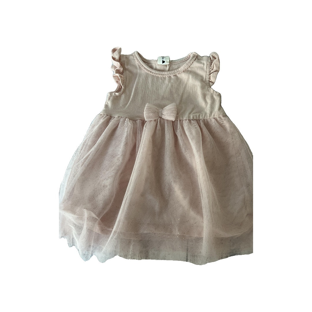 H&M Girls pink Dress Size: 3-6 months pink
