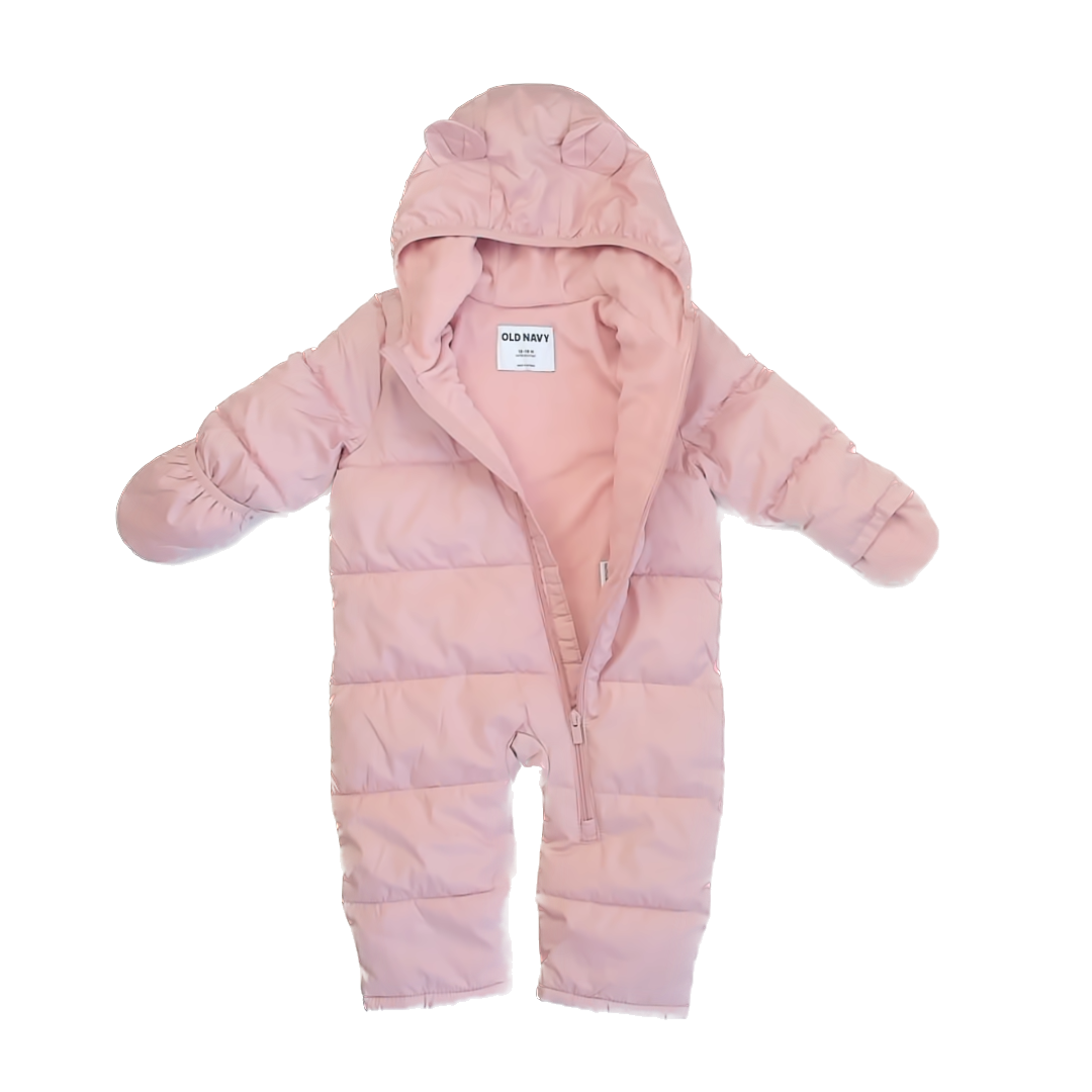 Old Navy Girls Pink Snowsuit Size: 12-18 Months Pink