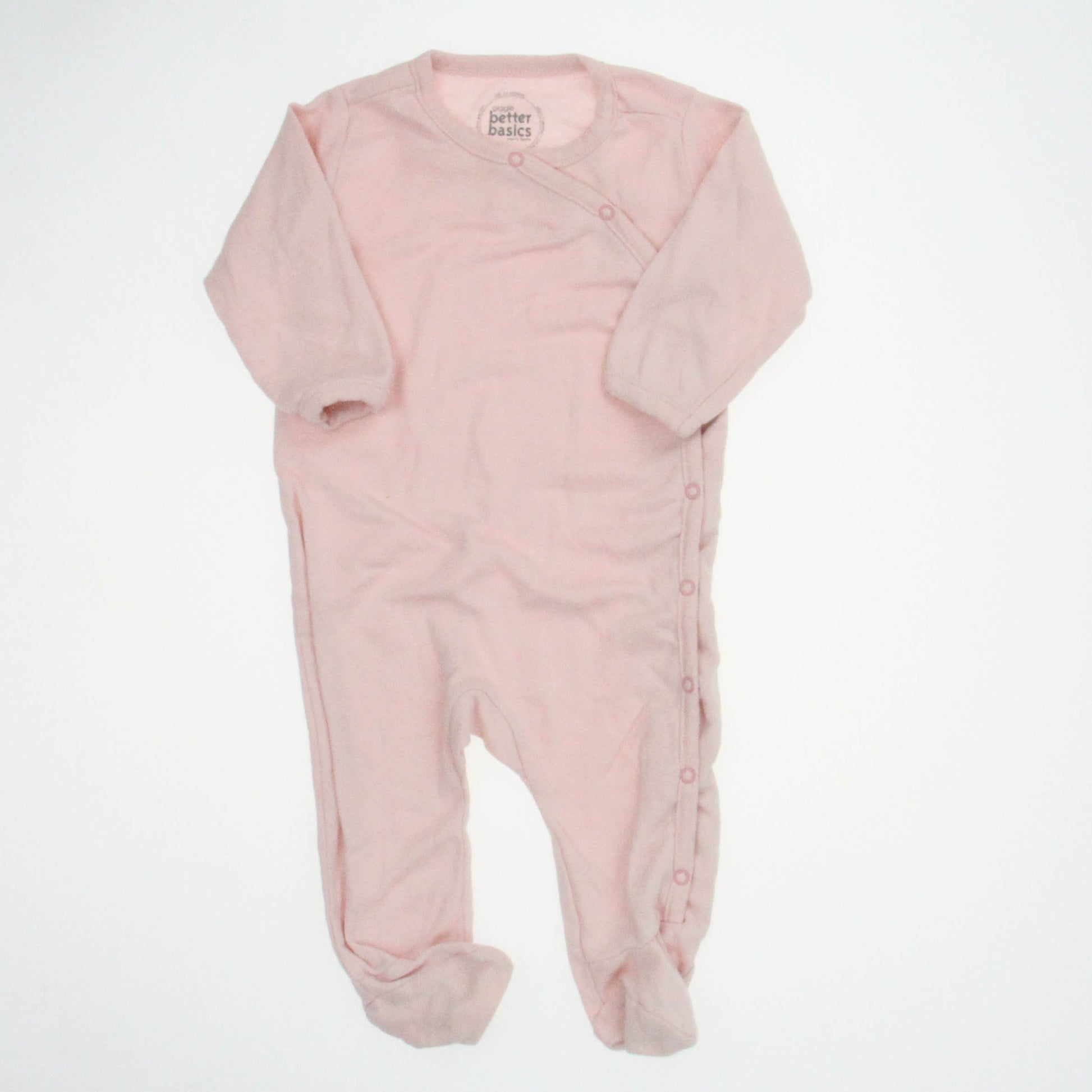 Giggle Girls Pink 1-piece footed Pajamas Size: 3-6 Months Pink