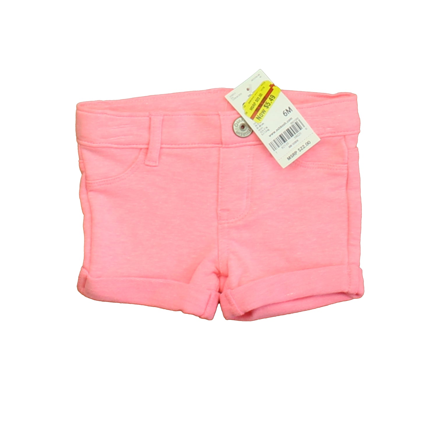 Osh Kosh Girls Pink Shorts Size: 6 Months Pink