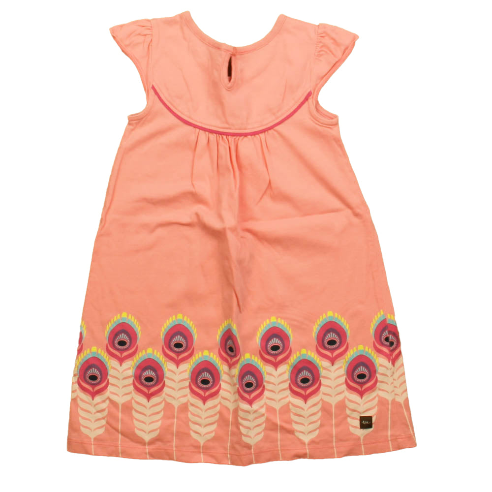 Tea Girls Pink Dress Size: 4T Pink