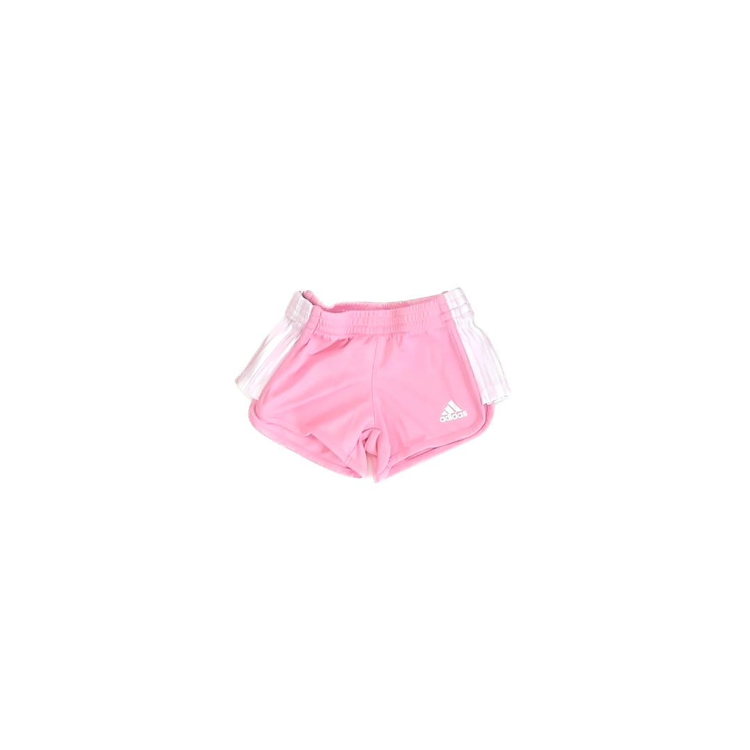 Adidas Girls Pink Athletic Shorts Size: 2T Pink