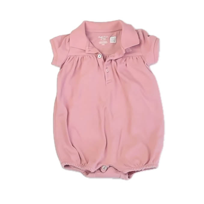 Ralph Lauren Girls Pink Romper Size: 6 Months Pink