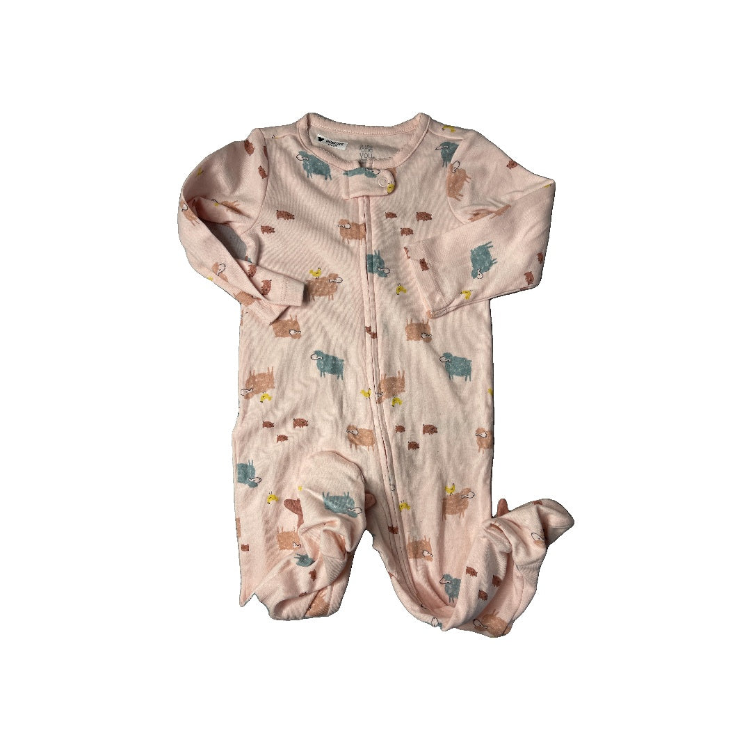 Carters Girls pink Pajamas Size: 9 months pink