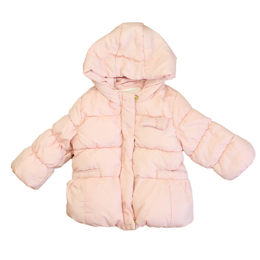 Zara Girls Pink Winter Coat Size: 6-9 Months Pink