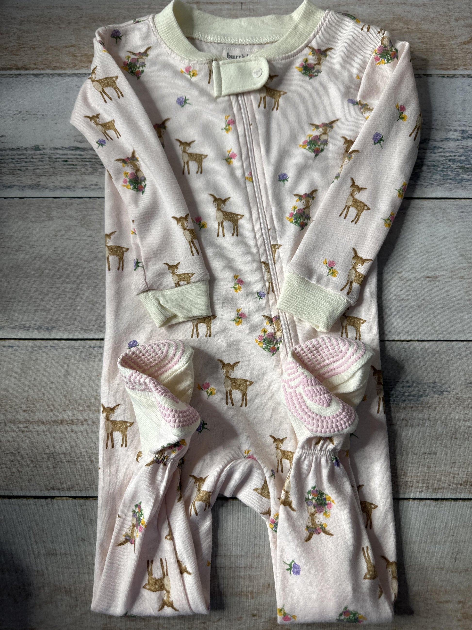 Burt's Bees Girls pink Pajamas Size: 9-12 Months pink