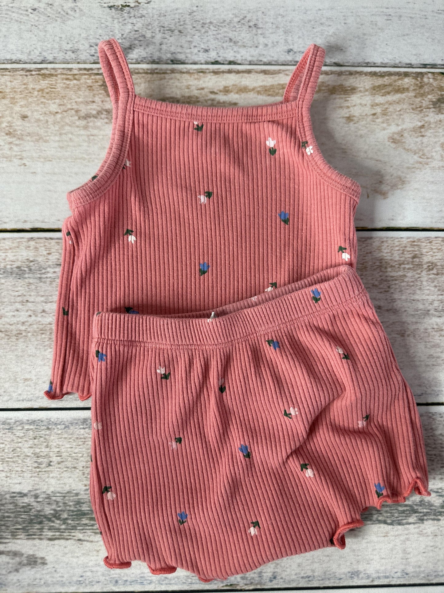 Old Navy Unisex pink Tank Top Size: 3-6 months pink