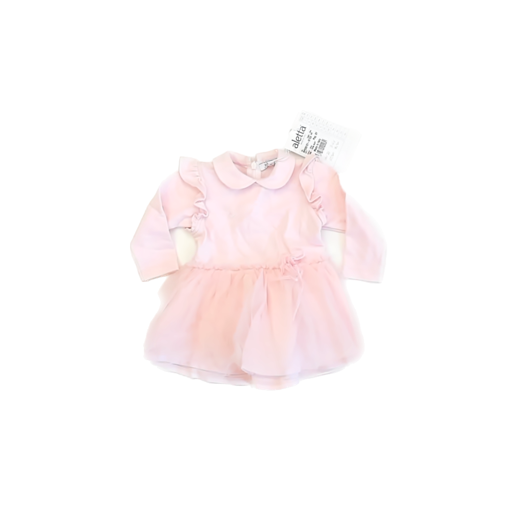Aletta Cherie Girls Pink Dress Size: 6 Months Pink
