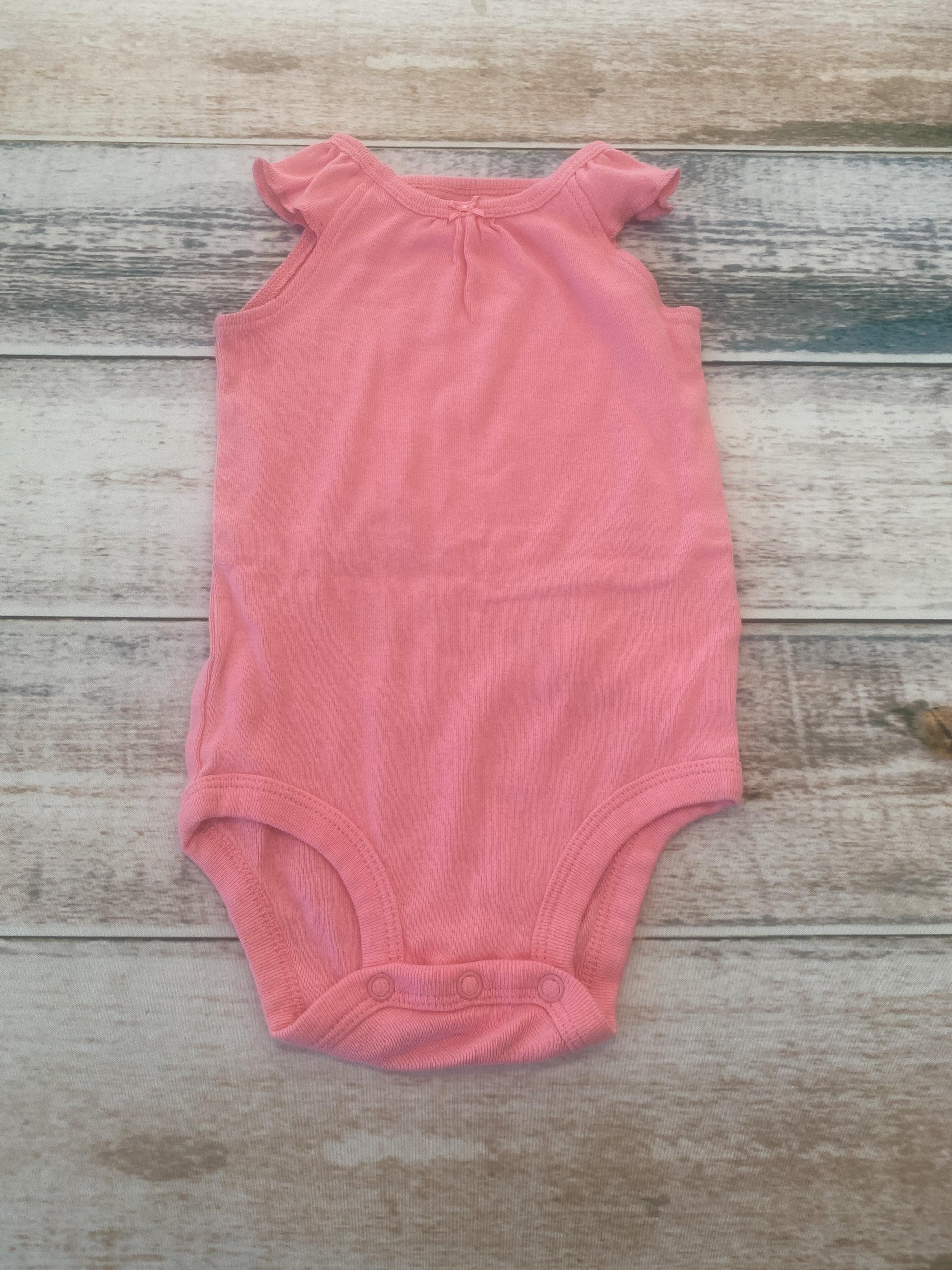 Carters Girls pink Onesie Size: 6-9 months pink