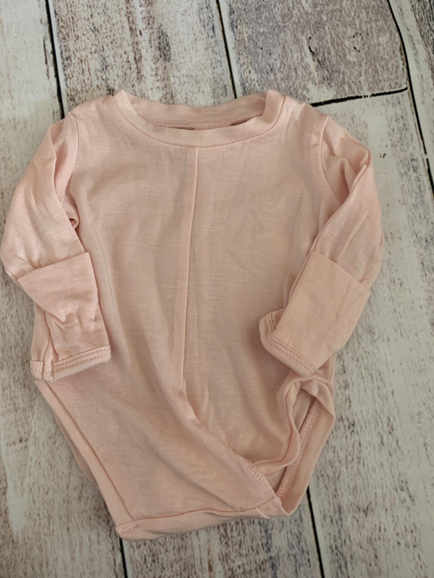 Peasy Girls pink Onesie Size: Newborn pink