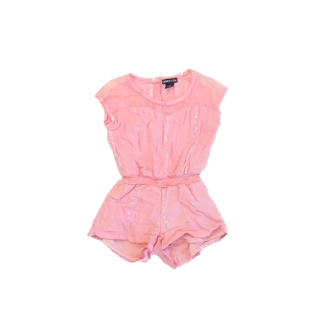 Limited Too Girls Pink Romper Size: 4T Pink