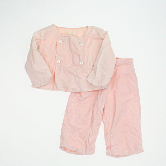 Tea Girls Pink Apparel Sets Size: 3-6 Months Pink