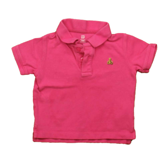 Gap Girls Pink Polo Shirt Size: 12-18 Months Pink