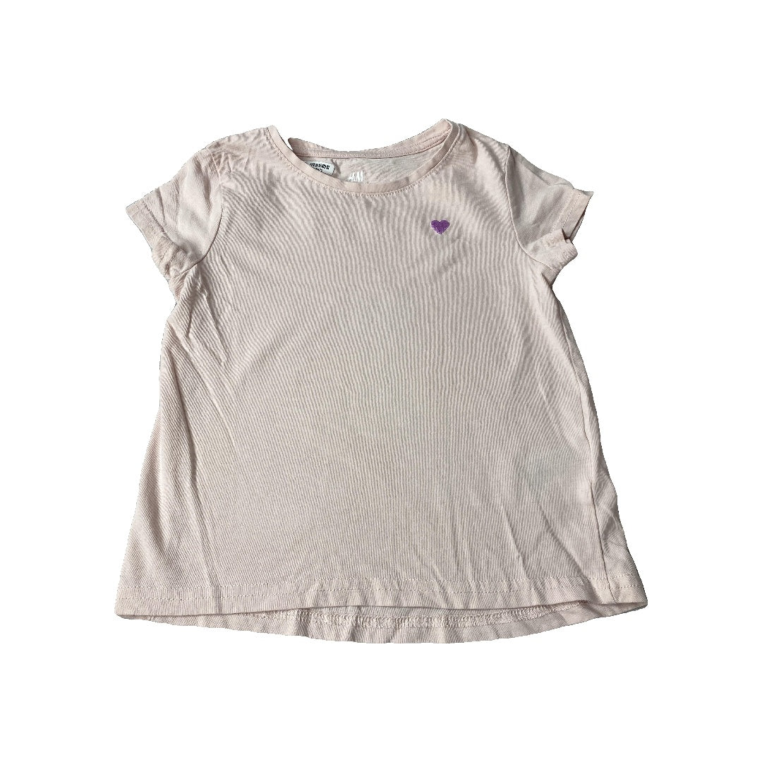 H&M Girls pink T-Shirt Size: 4T pink