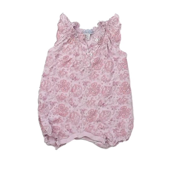 Feather Baby Girls Pink Romper Size: 6-9 Months Pink