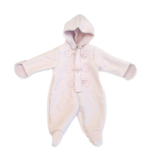 First Impressions Girls Pink Bunting Size: 6-9 Months Pink