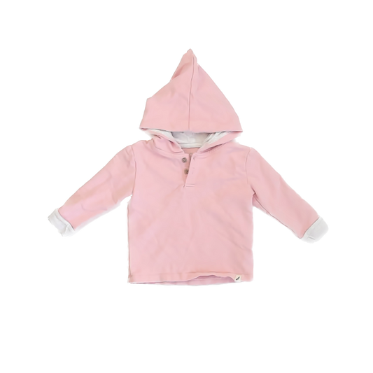 Easy Peasy Girls Pink Hoodie Size: 12 Months Pink