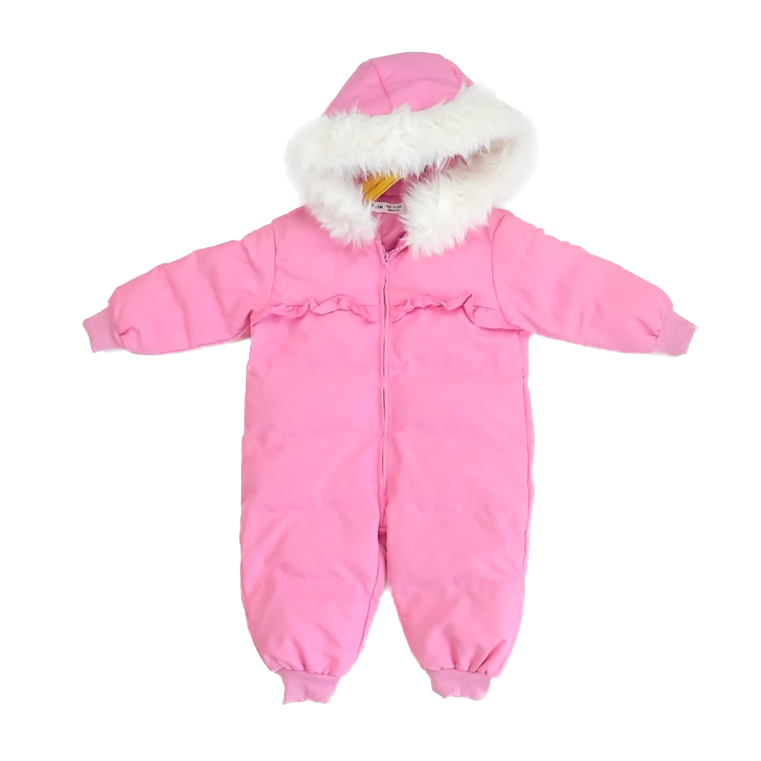 Shein Girls Pink Snowsuit Size: 9-12 Months Pink