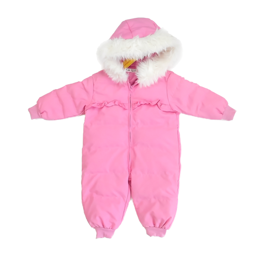 Shein Girls Pink Snowsuit Size: 9-12 Months Pink