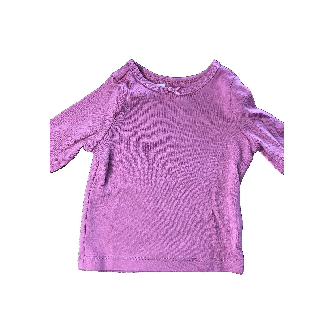 Carters Girls pink Long Sleeve T-Shirt Size: 6 months pink
