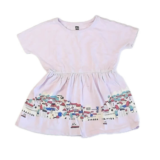 Tea Collection Girls Pink Dress Size: 2T Pink