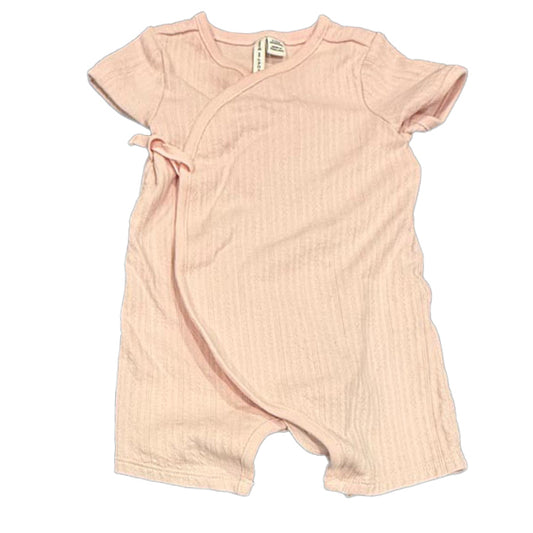 Janie and Jack Girls Pink Romper Size: 3-6 Months
