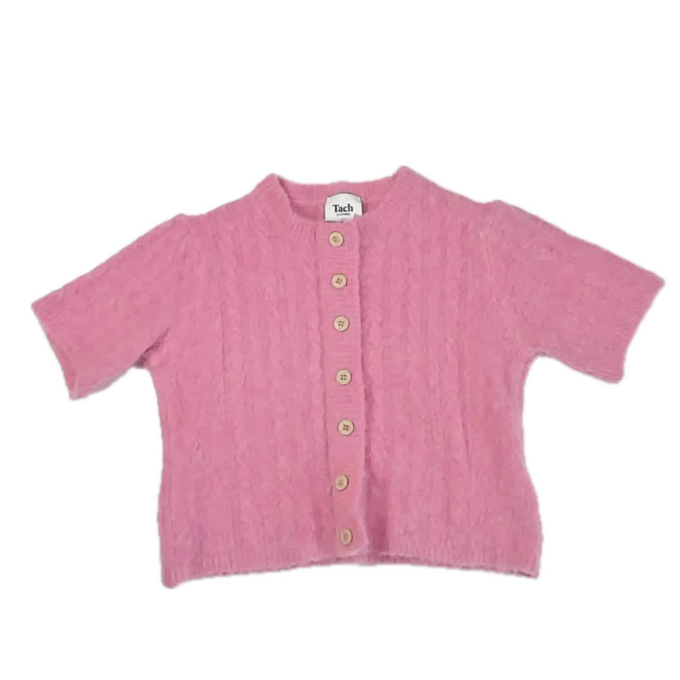 Tech Girls Pink Cardigan Size: Junior Medium Pink