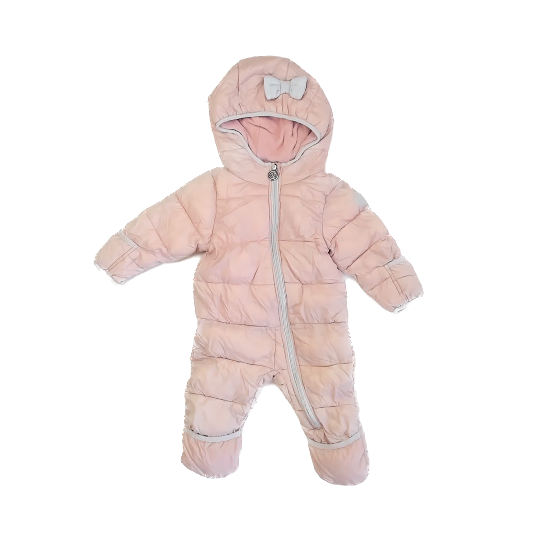 Michael Kors Girls Pink Bunting Size: 6-12 Months Pink