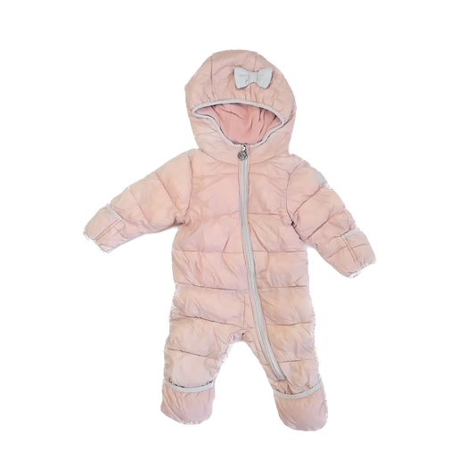 Michael Kors Girls Pink Bunting Size: 6-12 Months Pink
